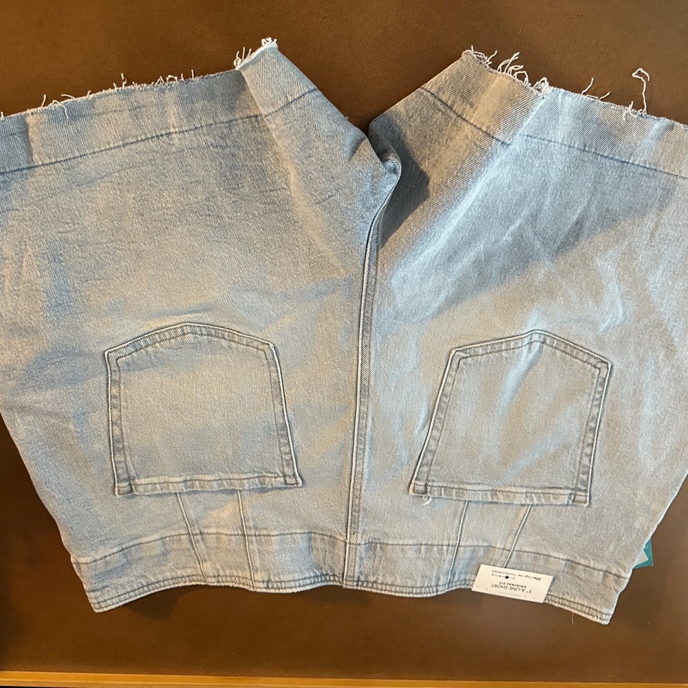 Bnwt Maurices Light Blue Jean Shorts 5” A line original fit size 20w - Picture 6 of 6